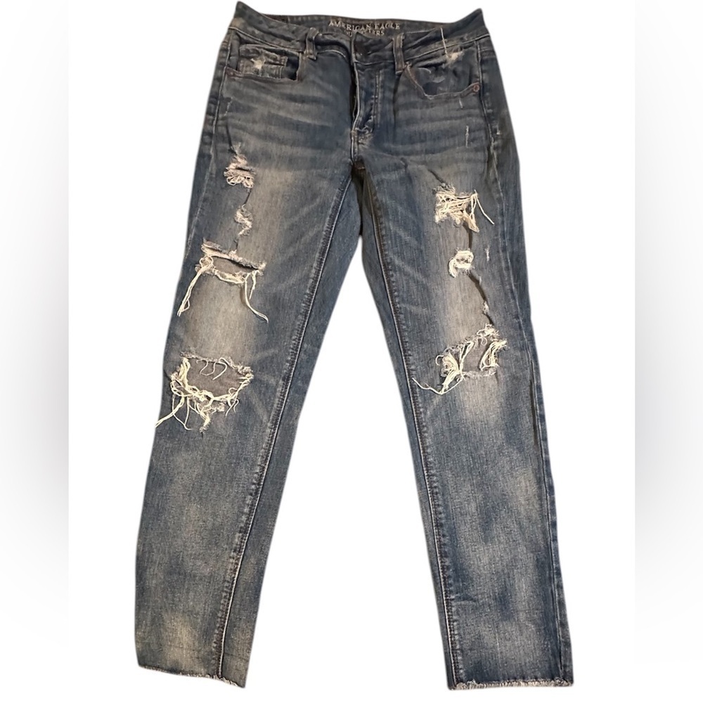 American, Eagle outfitters Blue distressed Denim Jeans.